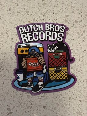 Dutch Bros Coffee “Dutch Bros Records” Sticker 05.06 New